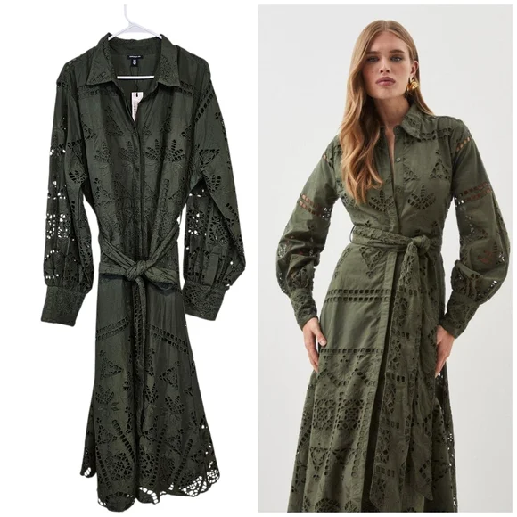 green emerald velvet dress Ellery Dress